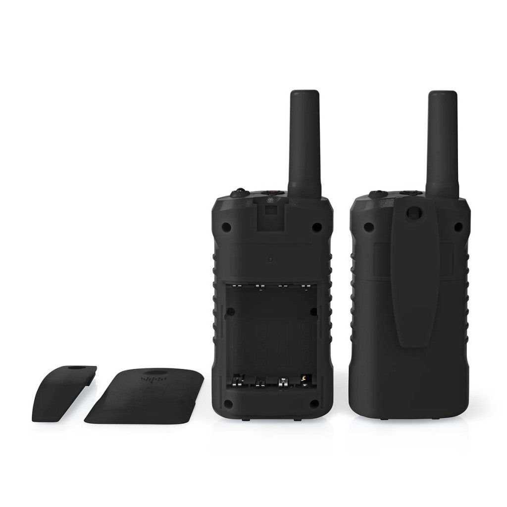 Nedis WLTK0610BK Walkie Talkie Set 2 telefoni fino a 6 canali di frequenza: 8 da vox a 3 ore di cuffia cuffie 2 cuffie nere