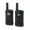 Nedis wltk0610bk walkie talkie set 2 handsets tot 6 frequentiekanalen: 8 vox tot 3 uur koptelefoonoutput 2 headsets zwart