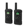 Nedis WLTK0610BK Walkie Talkie Set 2 telefoni fino a 6 canali di frequenza: 8 da vox a 3 ore di cuffia cuffie 2 cuffie nere