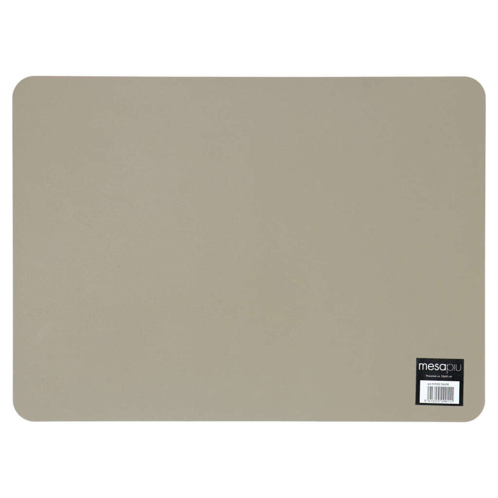 Mesapiu Mesapiu Placemat Leather Direct Taupe 45x33 cm