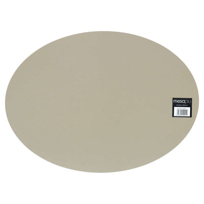 Mesapiu Mesapiu Placemat Cuero Taupe directo Oval 45x33 cm