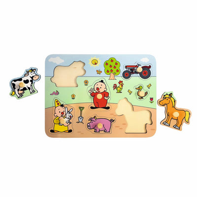 Studio 100 Shapes puzzle Farm junior wood 7 pezzi