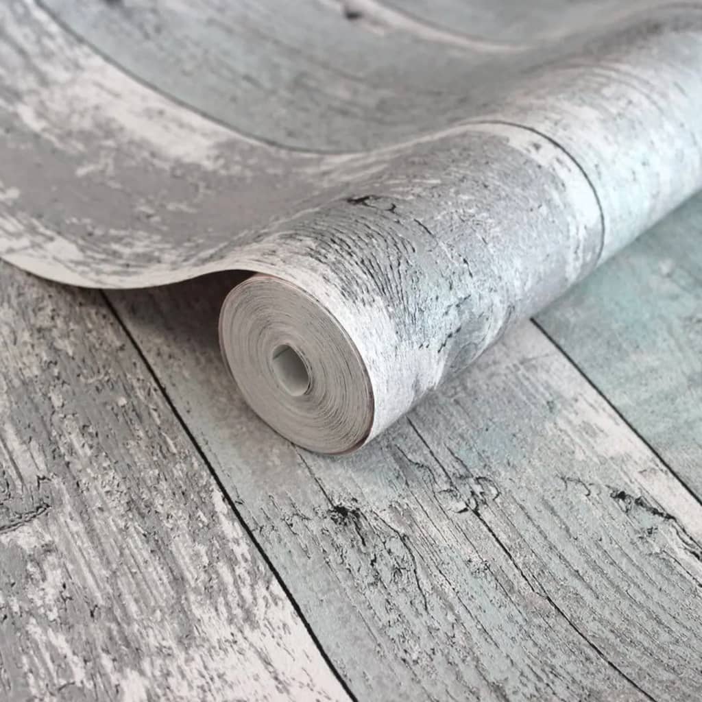 Noordwand Wallpaper Noordswand Topchic Topchic Legno assi grigio e blu