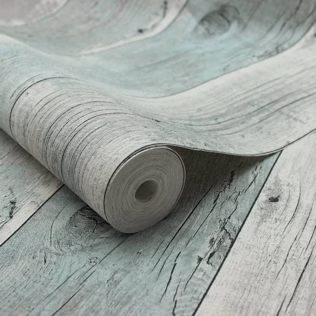 Noordwand Wallpaper Noordswand Topchic Topchic Legno assi grigio e blu