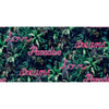 Wallpaper North Wall Noord Wallpaper Good Vibes Neon Lettera con piante verdi e rosa