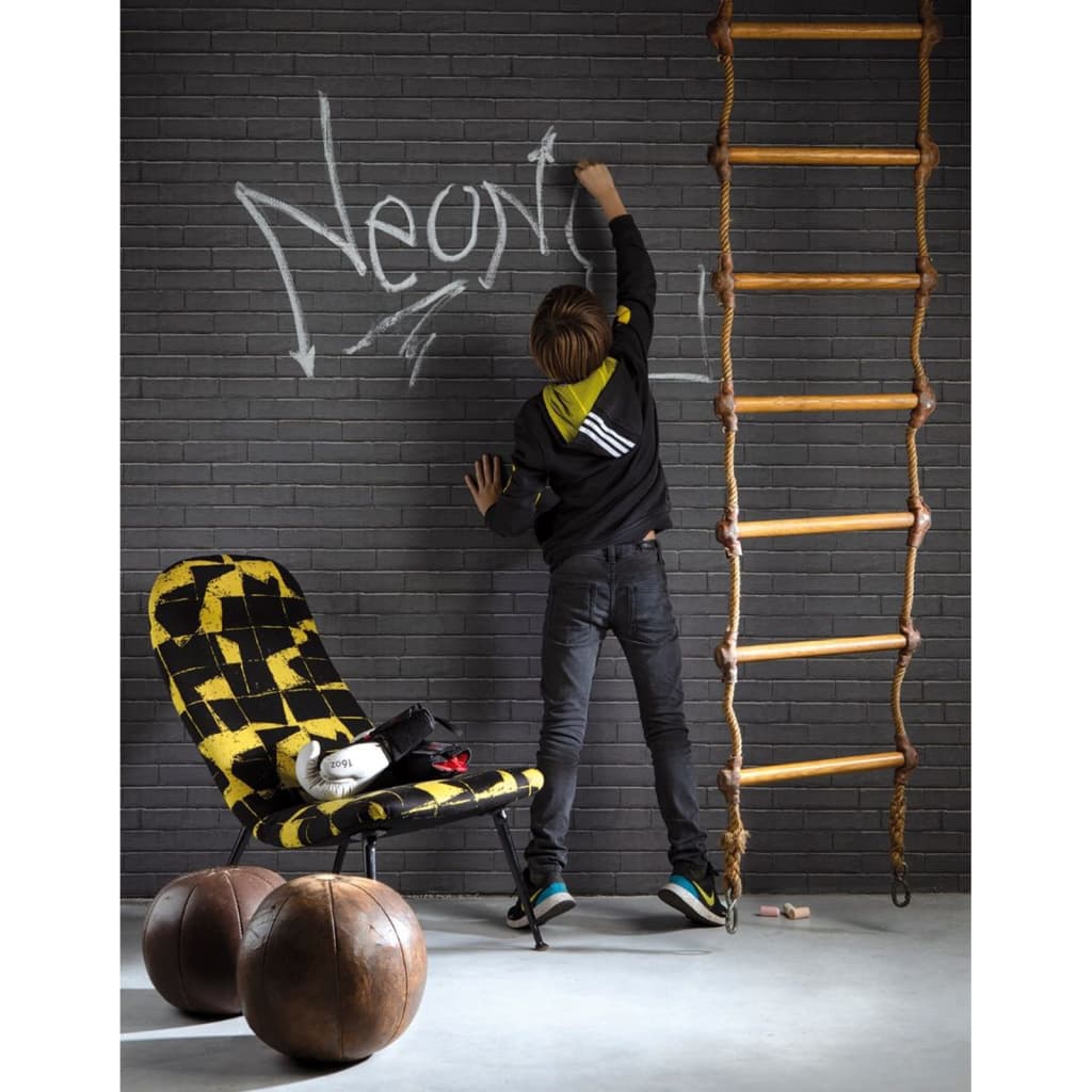 Wallpaper North Wall Noordwand Buoni vibrazioni Vernio Briciole Black e Grigio