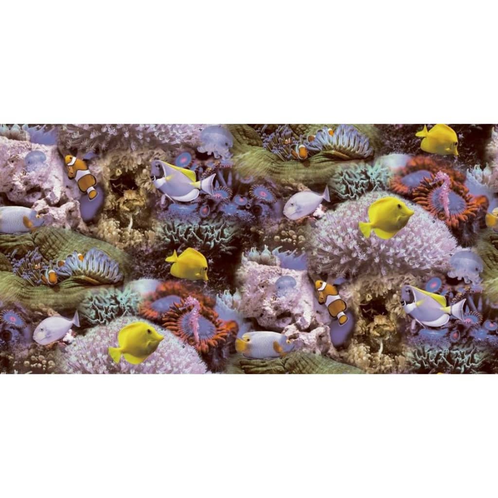 Noordwand Wallpaper Noordwand Buono vibrazioni coralli e pesci tropicali geel e viola