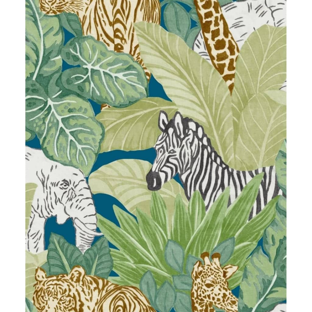 Wallpaper North Wall Noordwand Buoni vibrazioni Animali verdi e neri