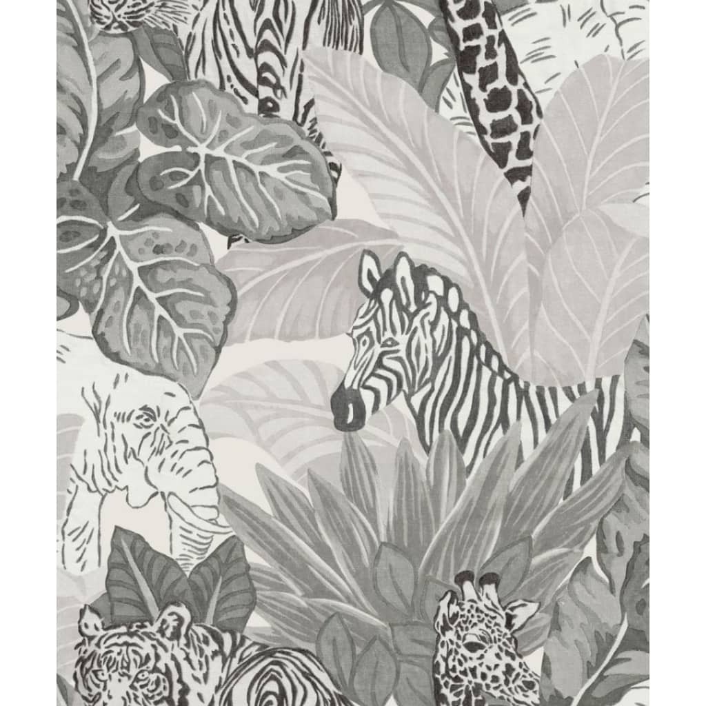 Wallpaper North Wall Noordwand Good Vibes Animals grigio e nero