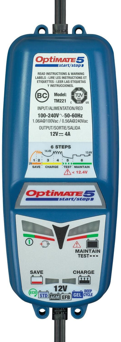 Tecmate acculader optimate 5 start stop optimate 5 charger 4a
