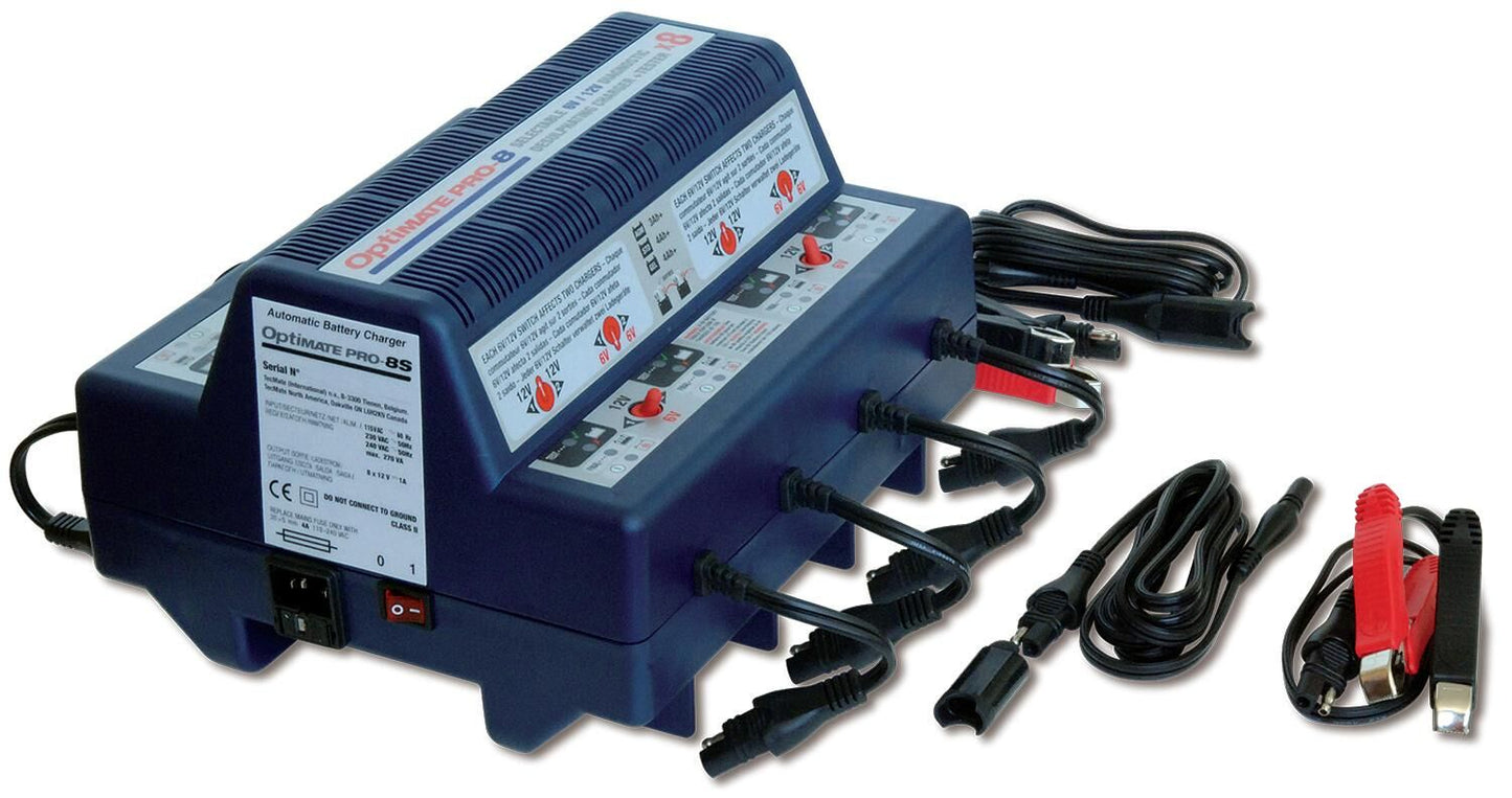 Tecmate Battery Charger Optate Pro-8 Optate Pro-8 Cargador