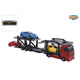 Transportador de camiones con casos de 2 plays con automóviles, 26 cm