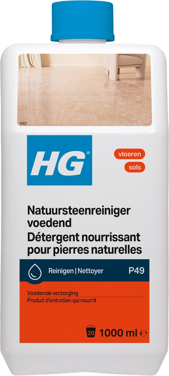 Hg 1044944 - detergente per pietre naturali nutriente. (prodotto 49) | 2 pezzi