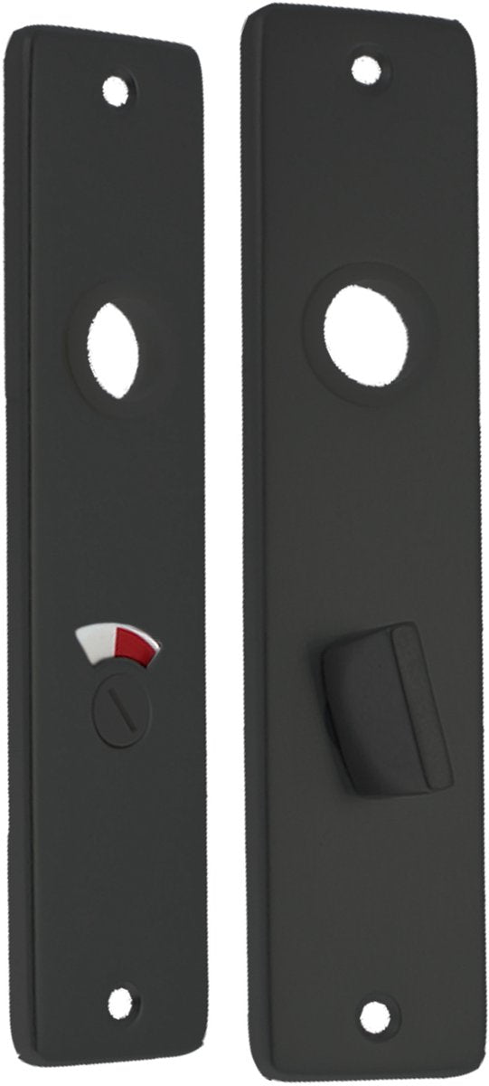 Starx wc-schild - deurschild met wc slot (wc57 5) - aluminium â€“ zwart