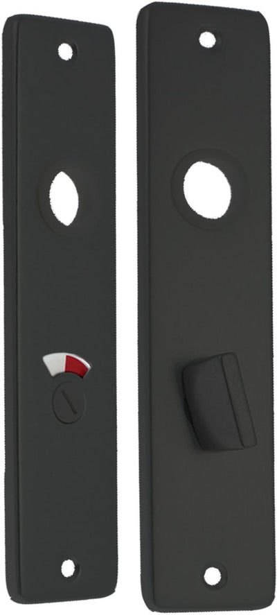 Escudo de inodoro Starx - escudo de puerta con cerradura de inodoro (wc57 5) - aluminio - negro