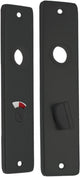 Starx wc-schild - deurschild met wc slot (wc57 5) - aluminium â€“ zwart