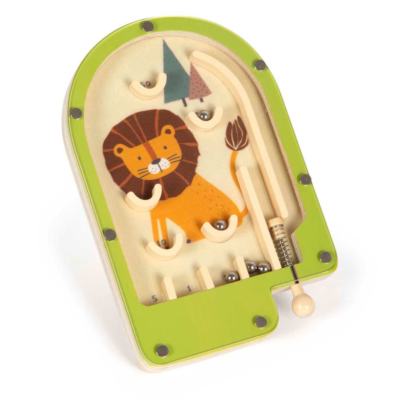 Lion da game mini pinne in legno a piede piccoli