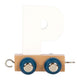 Carattere di legno a piede piccole P