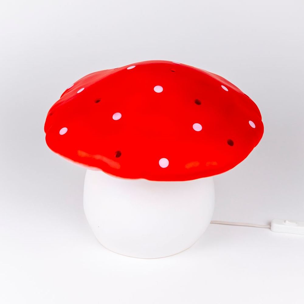 Lampada Egmont fungo rosso + dimmer.