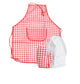 Egmont apron, hat and oven glove red g