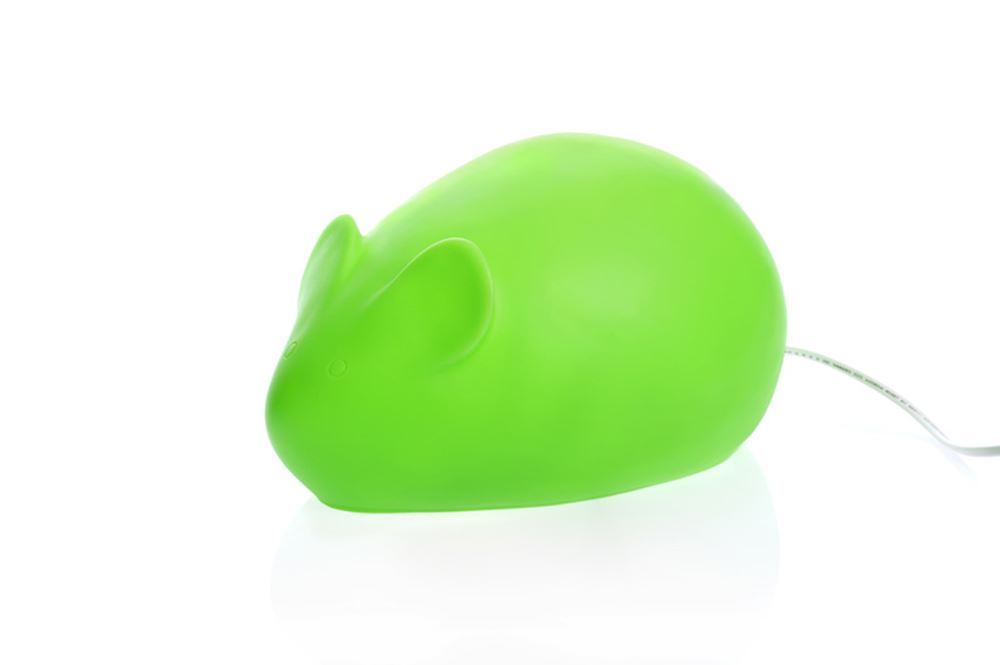 Lampada Egmont topo gelatina verde 28 cm.