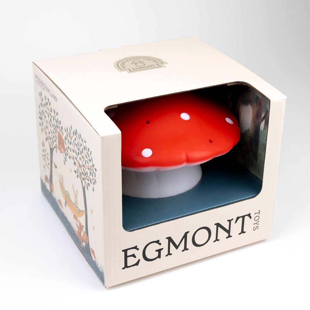 Lampada Egmont fungo rosso + dimmer.