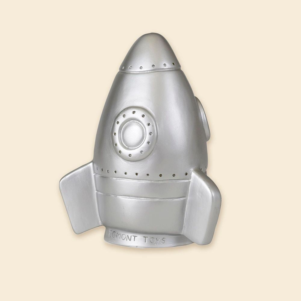 Lampada Egmont razzo argento. 25x15 cm