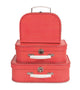 Set valigie Egmont 3 in 1 rosso. 3+