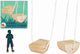 Pattini in legno Egmont 14 x 14 x 8 cm