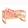 Culla in legno con coperta. 50x30x27cm 2+