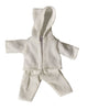 Set di vestiti per bambole in bianco crema. 1+