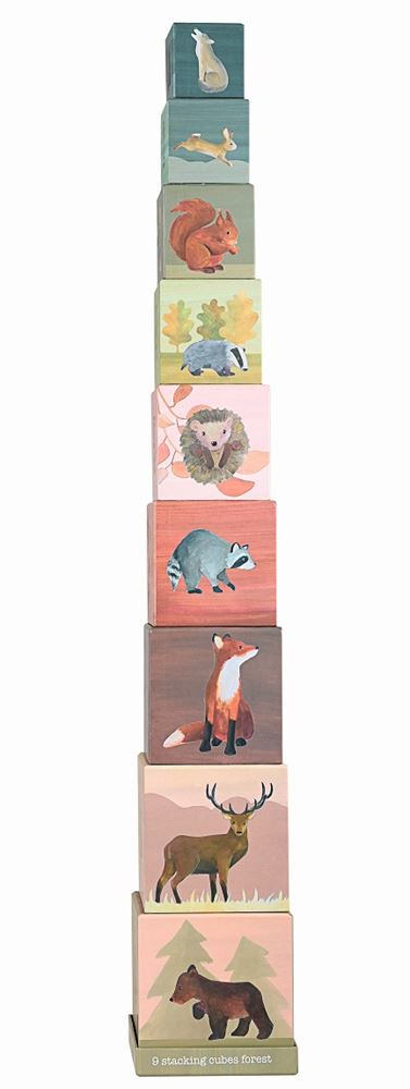 Cubi impilabili Egmont animali della foresta. carrello fsc
