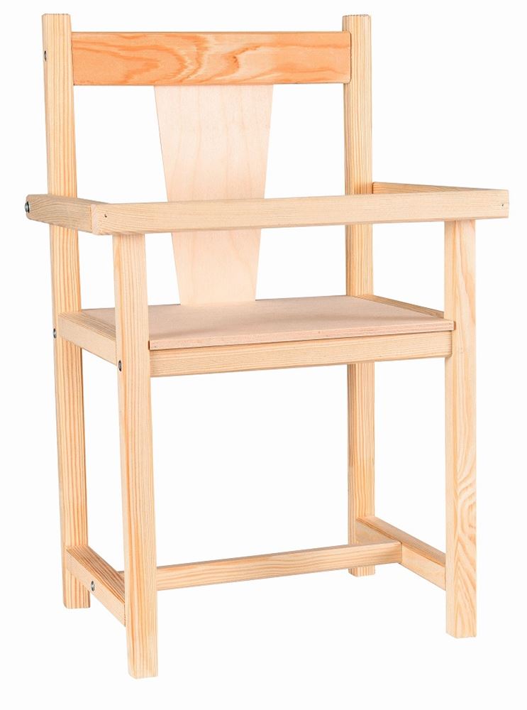 Silla para muñecas Egmont de madera. 23x18x40cm. 3+