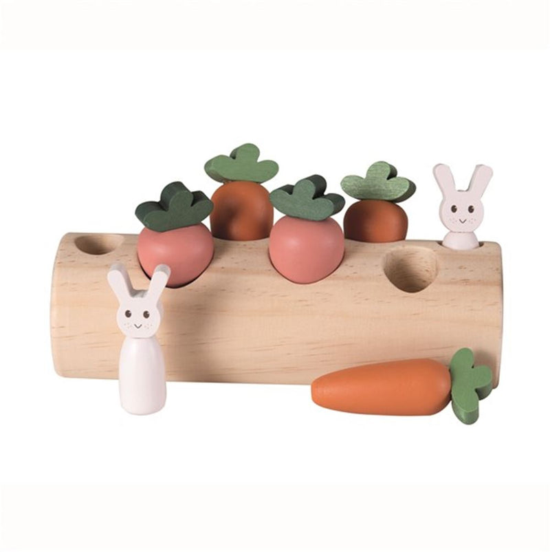 Conejitos y verduras de tocón de árbol de Egmont