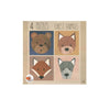 4 puzzle animali del bosco 3+ 23x23x4 cm