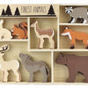 8 animali della foresta in legno. 3+