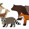 8 animali della foresta in legno. 3+