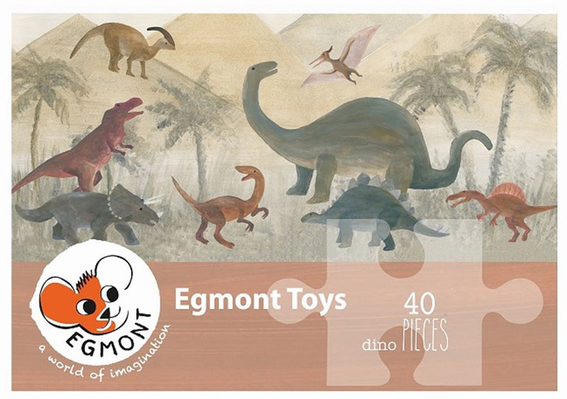 Puzzle Egmont dinosaurio 40uds. mapa fsc