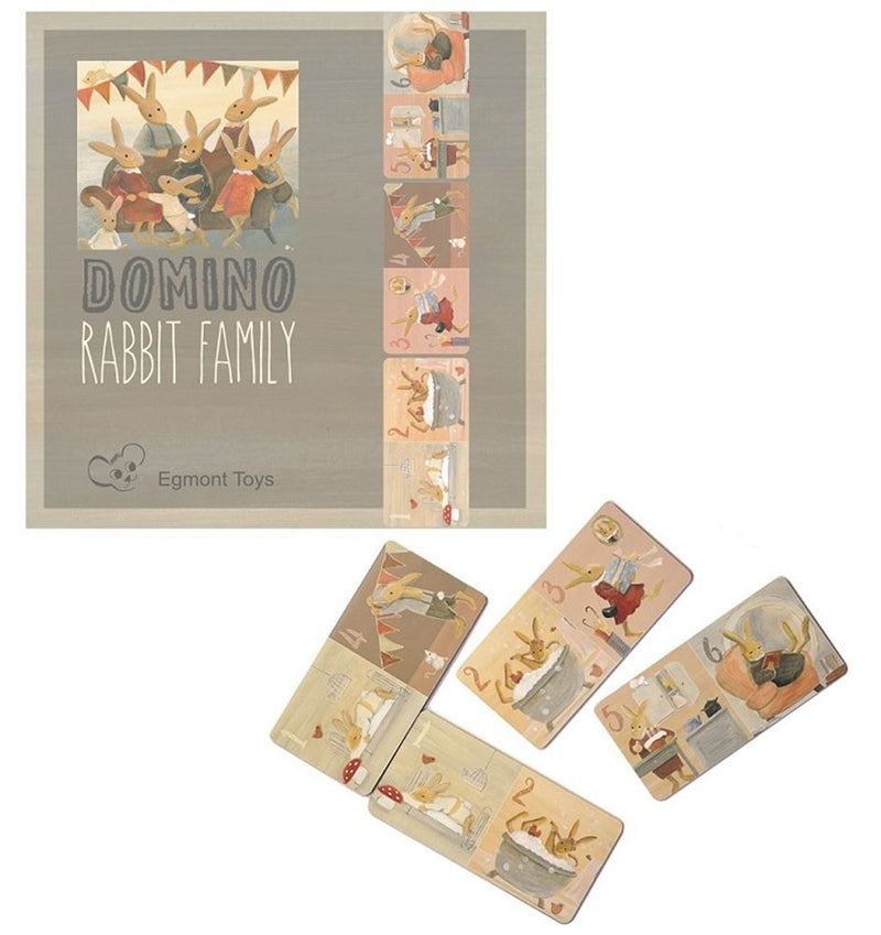 Egmont domino familie konijn. fsc karton