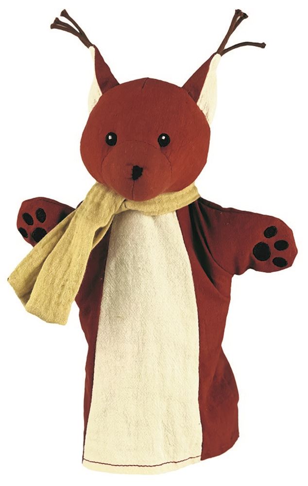 Ardilla animal guante Egmont. 29cm. 0+