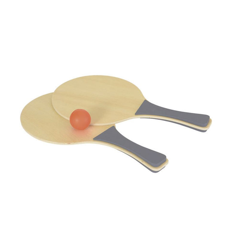 Set pallone da spiaggia in legno. 34x20x5cm. 3+
