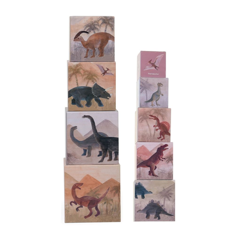 1.2.3 pirámide apilada de dinosaurios. mapa fsc