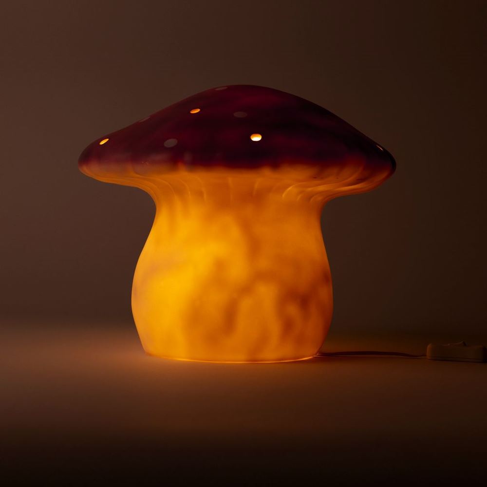 Lámpara Egmont hongo lila + dimmer.