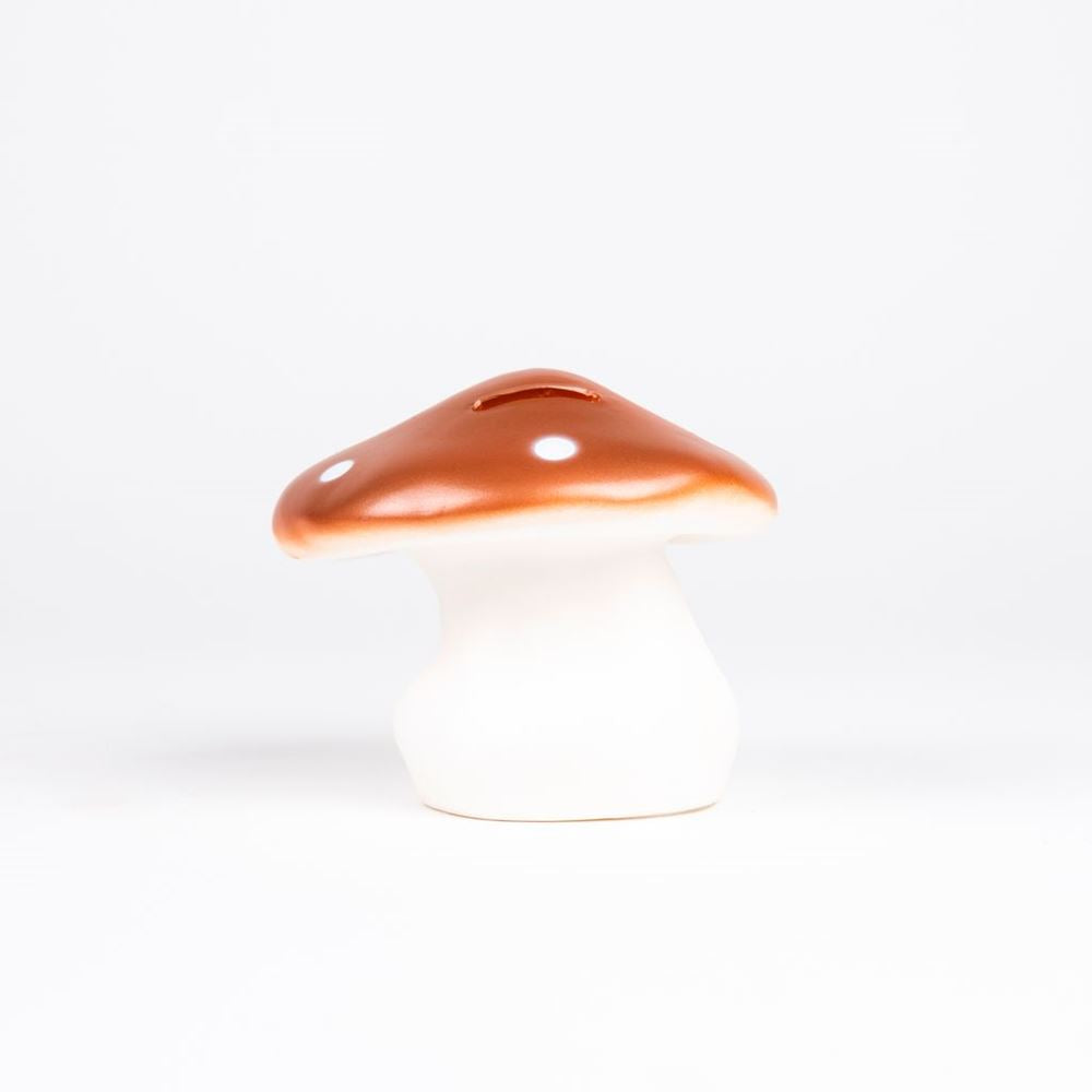Salvadanaio Egmont a forma di fungo in rame. 11cm