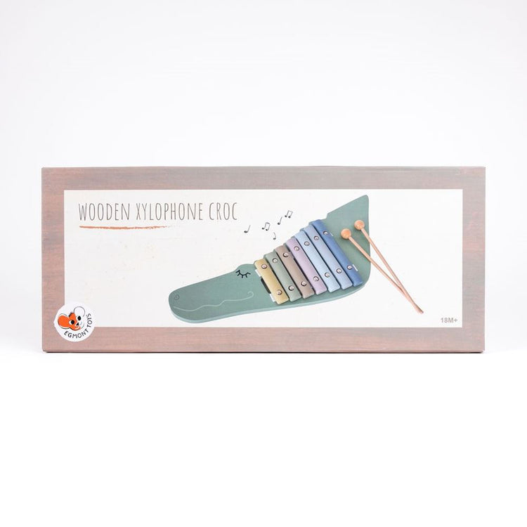 Egmont houten xylofoon krokodil. 50x19x3