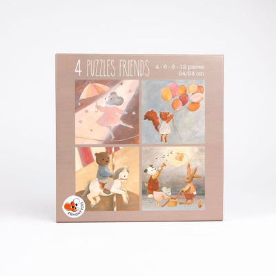 Egmont 4 puzzles friends. fsc cardboard. 2