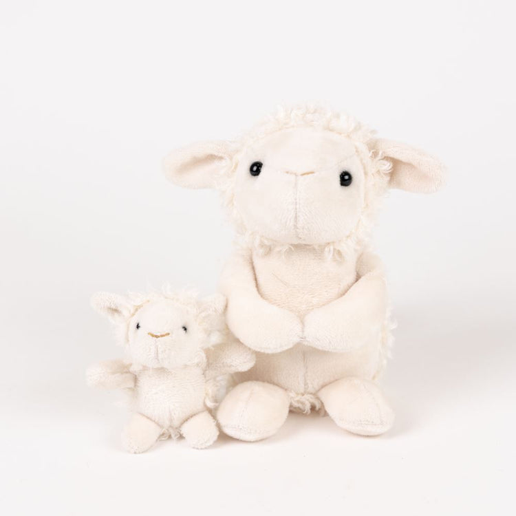 Peluche oveja Egmont con bebé. 15x15x12