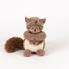 Ardilla de peluche Egmont con bebé. 15x15x