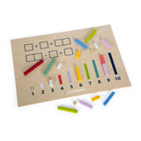 Small foot wooden tenderer with calculation bars and calculation blocks set - afbeelding 3