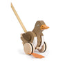 Small foot - houten duwfiguur eend met bewegende kop